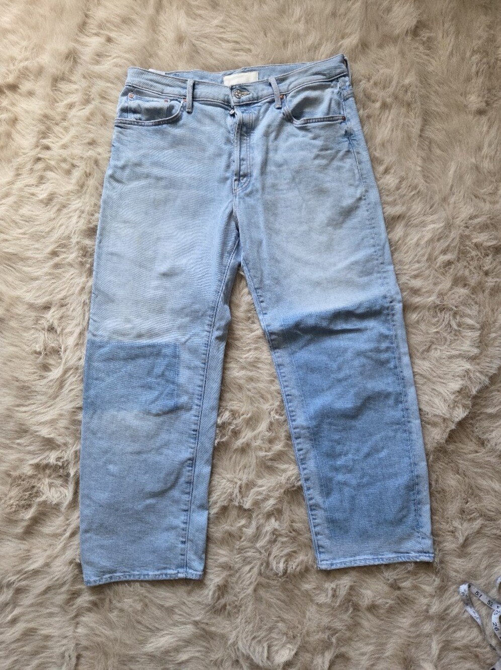 MOTHER The Ditcher Crop Jens Light Blue Sz 31x26 High Rise